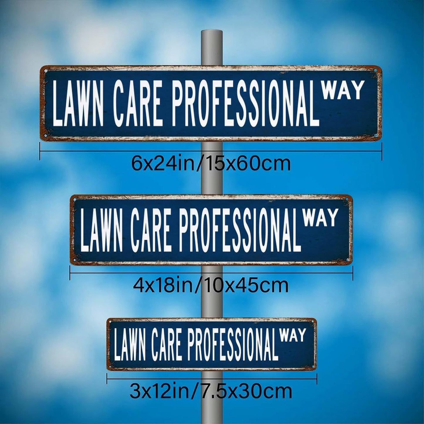 Personalized Lawn Care Professional Aluminum Sign Street Sign Lawn Care Professional House Decor Professional Tin Sign Plaque Modern Chic Road Sign Wall Decor for Farmhouse Country Holiday Gifts