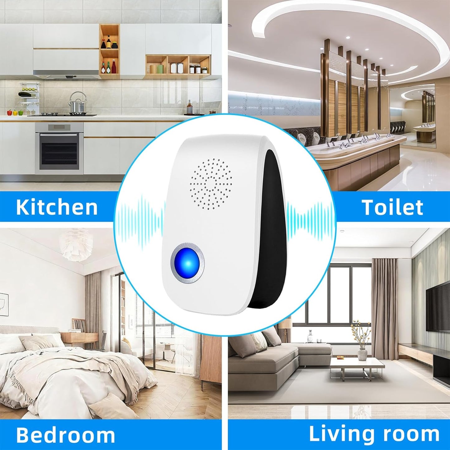 Upgraded Ultrasonic Repellent, Indoor Pest Repellent, Electronic Plug 