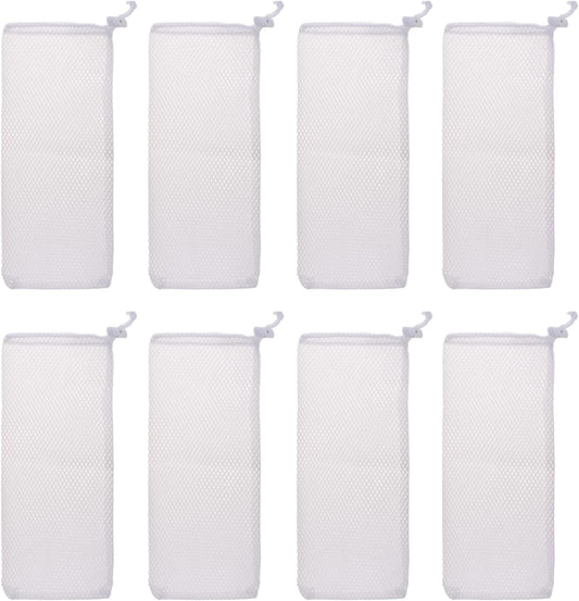 8 PCS Finch Sock Feeders for Outdoor Use - Durable White Thistle Seed Sacks, Ideal Bird Food Supply Tools for Garden and Yard Finch Feeding (4.7" x 11")