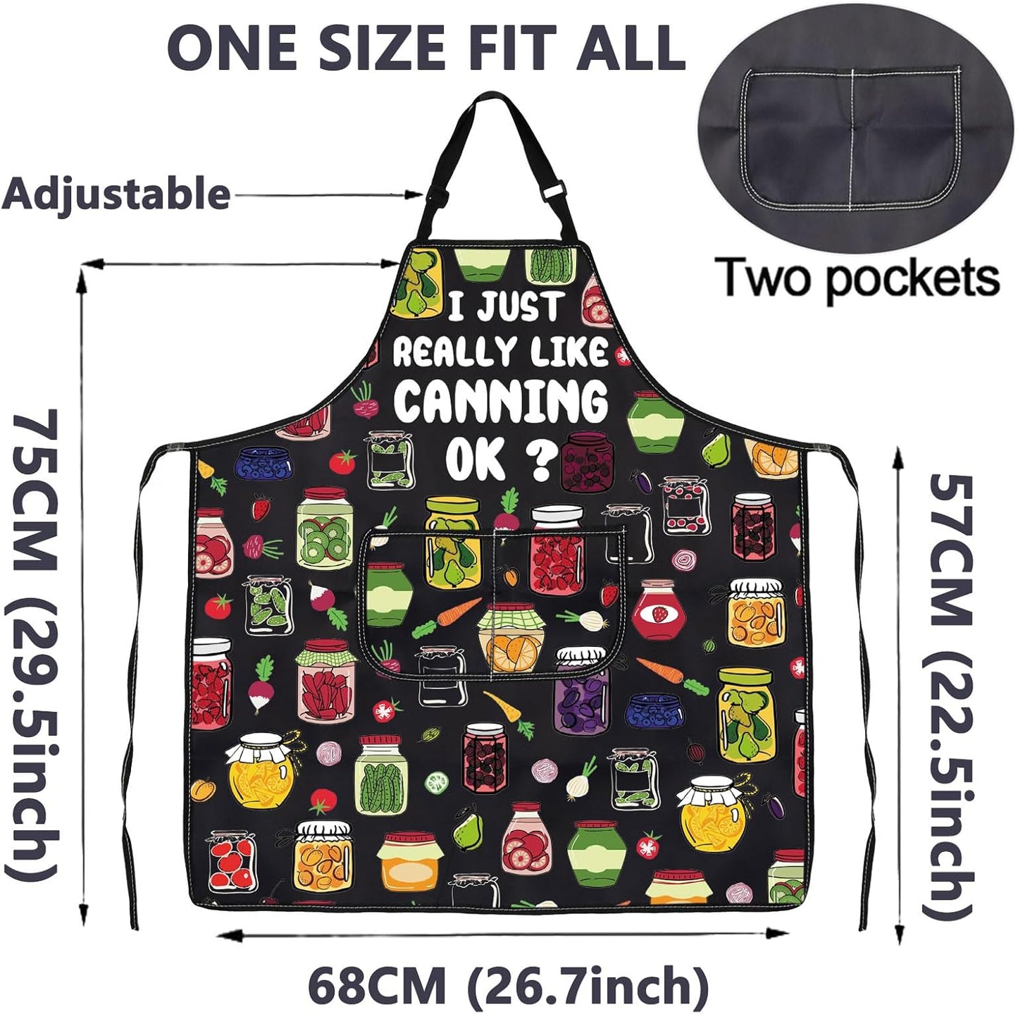 CMNIM Canning Aprons Gift for Canning Lover Canning Season Apron with 