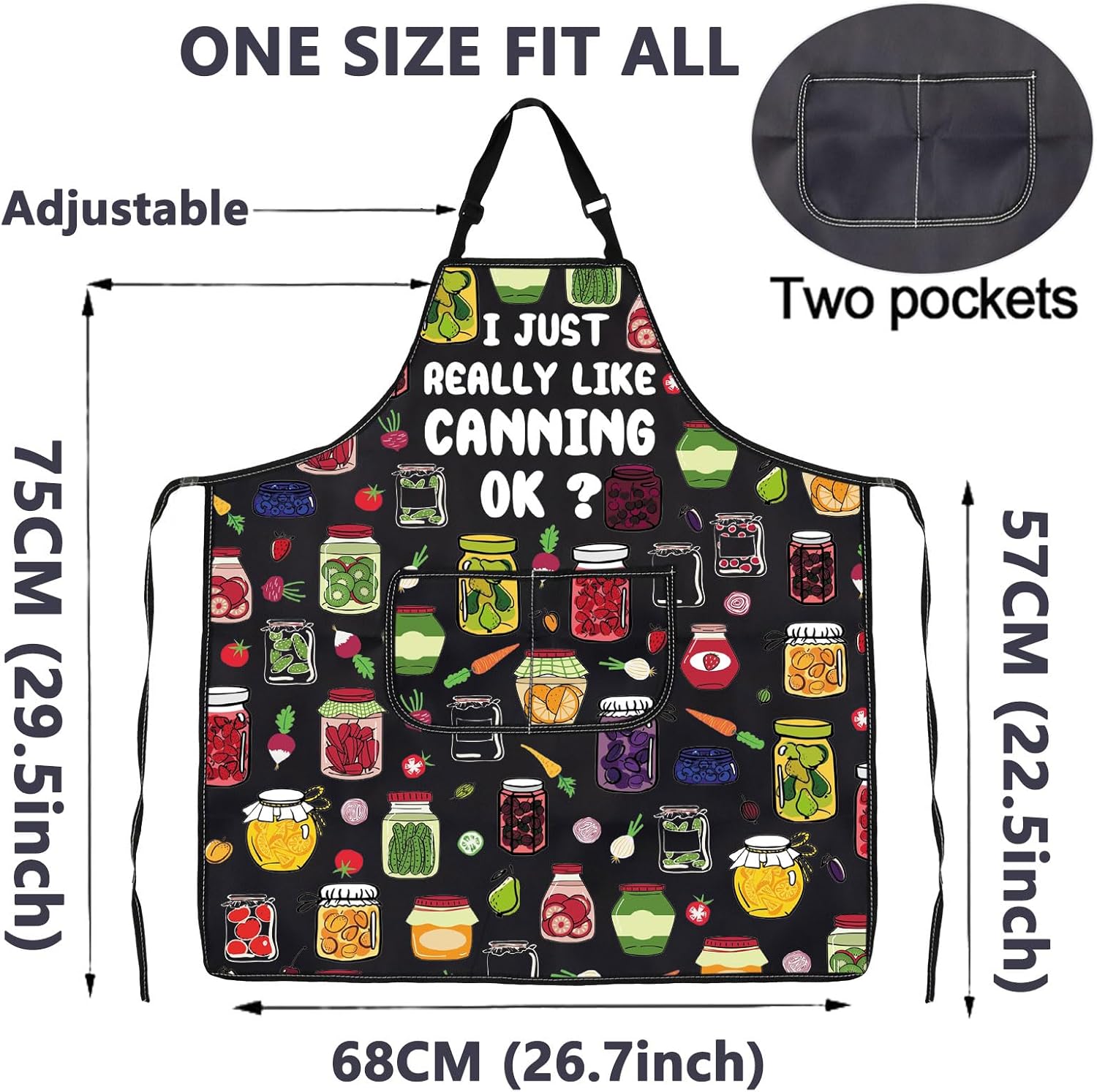 CMNIM Canning Aprons Gift for Canning Lover Canning Season Apron with 