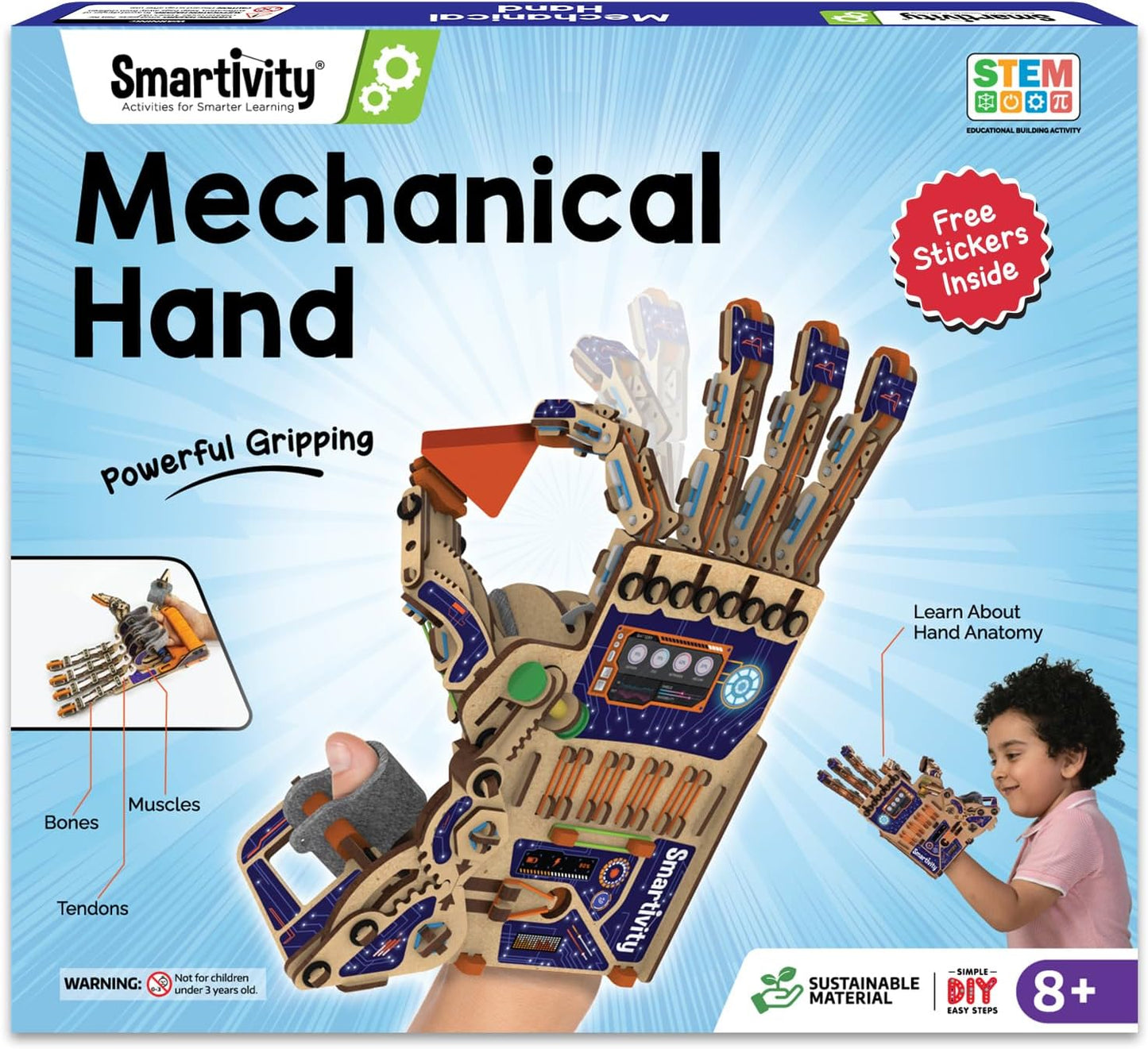 Smartivity DIY Robotic Mechanical Hand STEM Toy for Kids 8-14 Years Ol