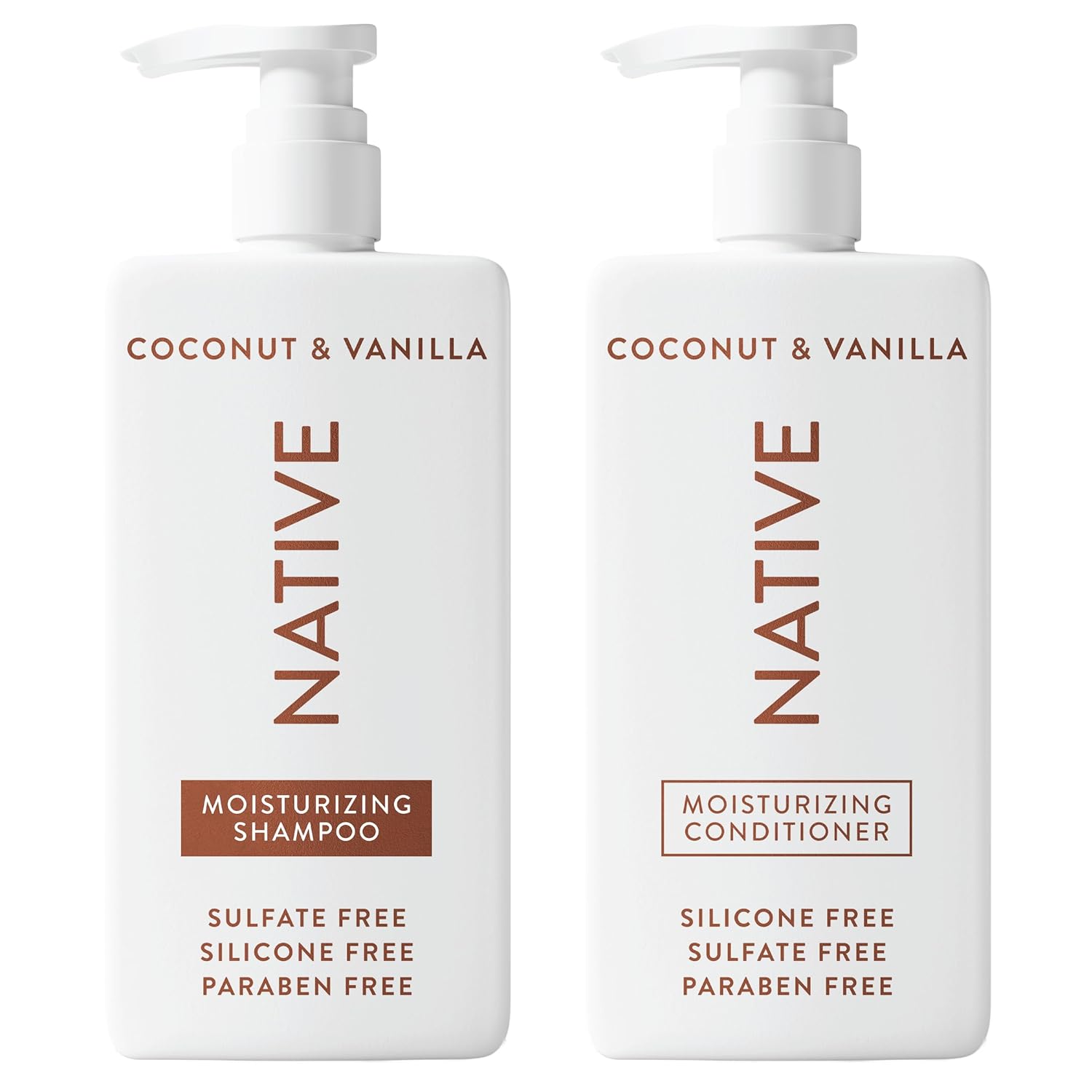 Native Coconut & Vanilla Shampoo and Conditioner Contain Naturally Der
