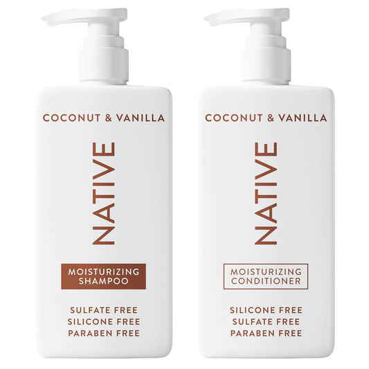 Native Coconut & Vanilla Shampoo and Conditioner Contain Naturally Der