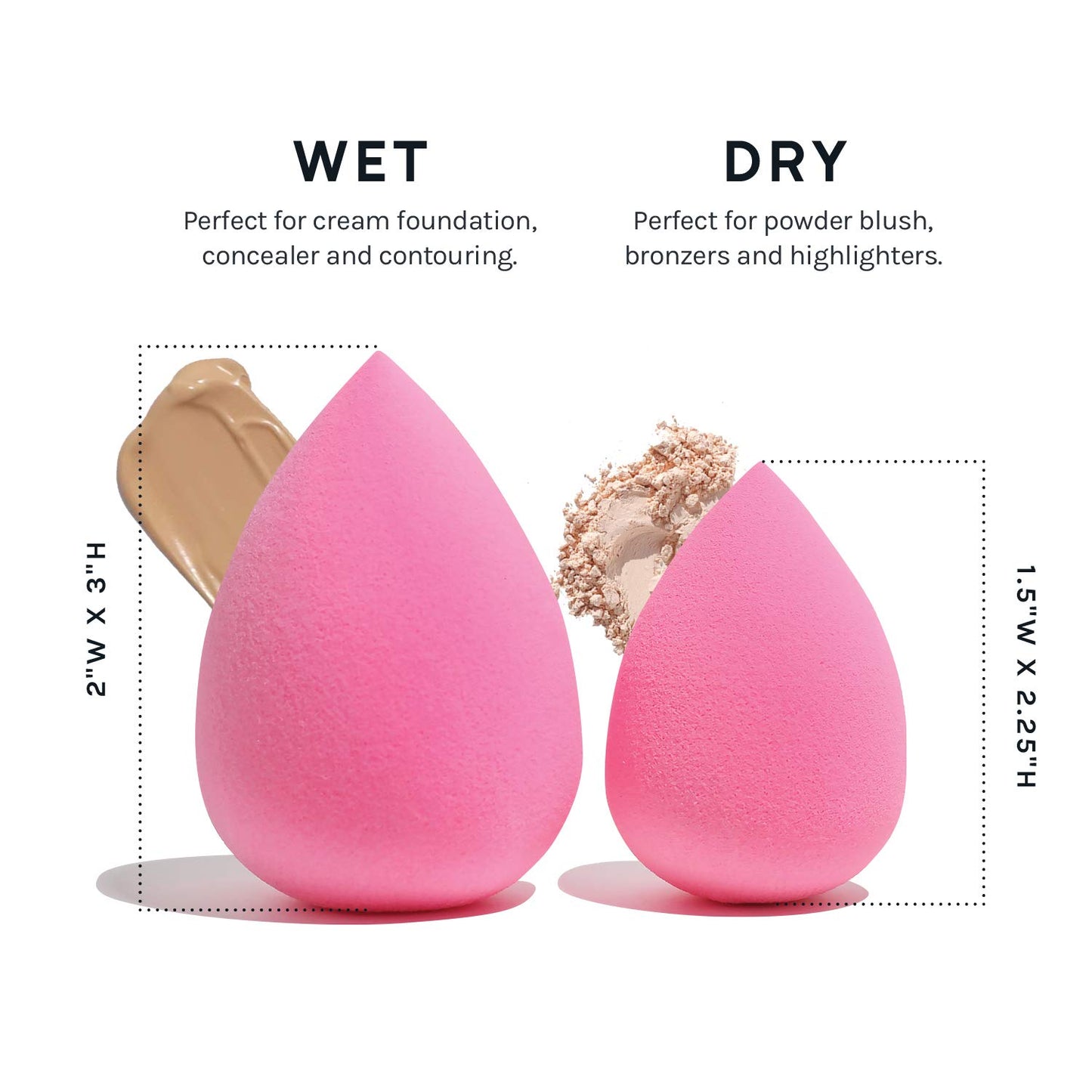 AOA Studio Collection makeup Sponge Set Latex Free and High-definition