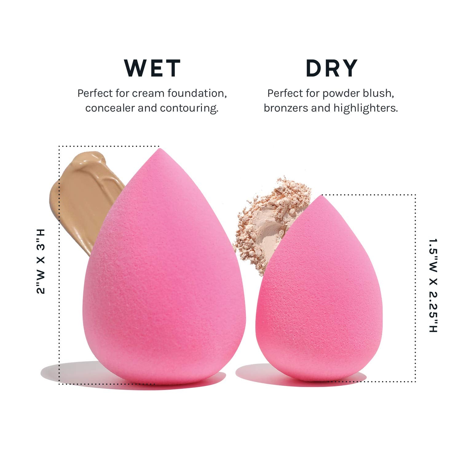 AOA Studio Collection makeup Sponge Set Latex Free and High-definition