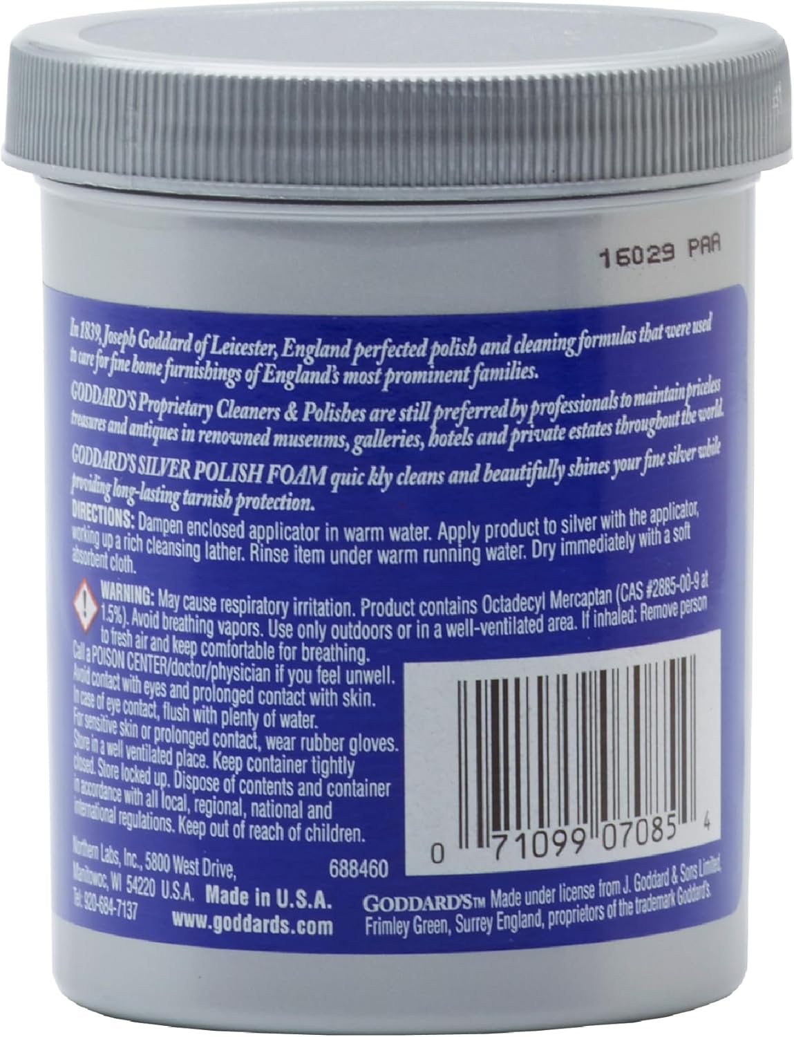 Goddard’s Silver Polish Foam – Silver Jewelry Cleaner for Antiques, Accessories, Ornaments & More – Silver Cleaner for Silverware Protection – Tarnish Remover for Jewelry w/Sponge Applicator (6 oz)