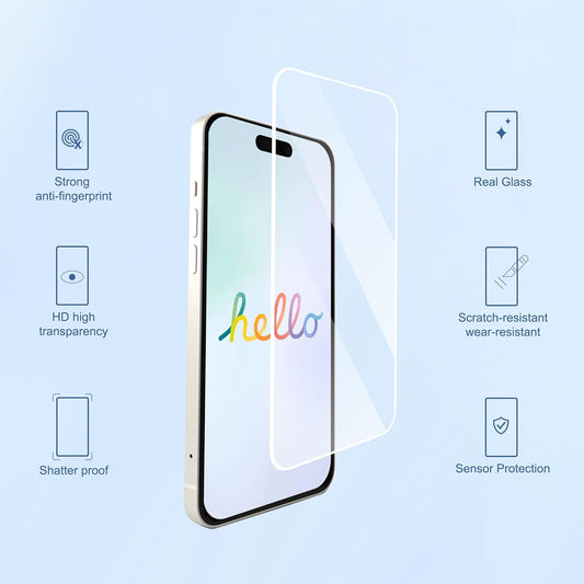 Ailun 3 Pack Screen Protector for iPhone 16 [6.1 inch] + 3 Pack Camera