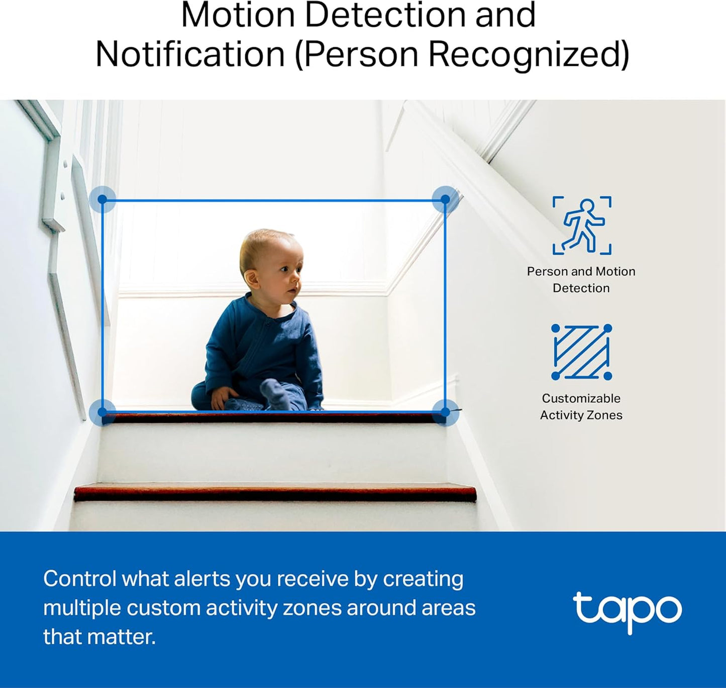 Tapo 1080P Indoor Wired Security Camera - Works as a Baby Monitor & Pe