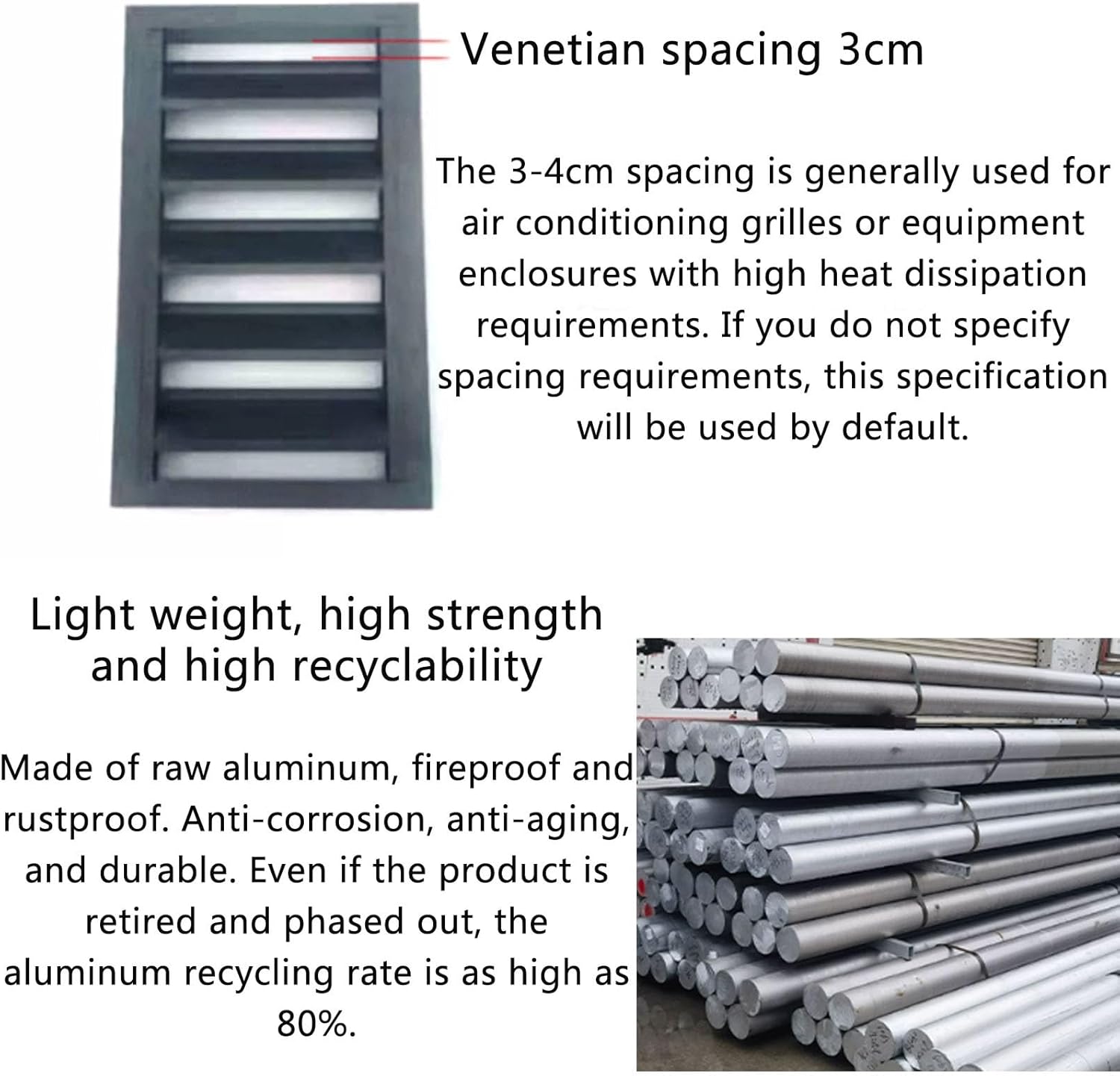 Aluminum air conditioner and heat pump cover, anti-theft and strong al