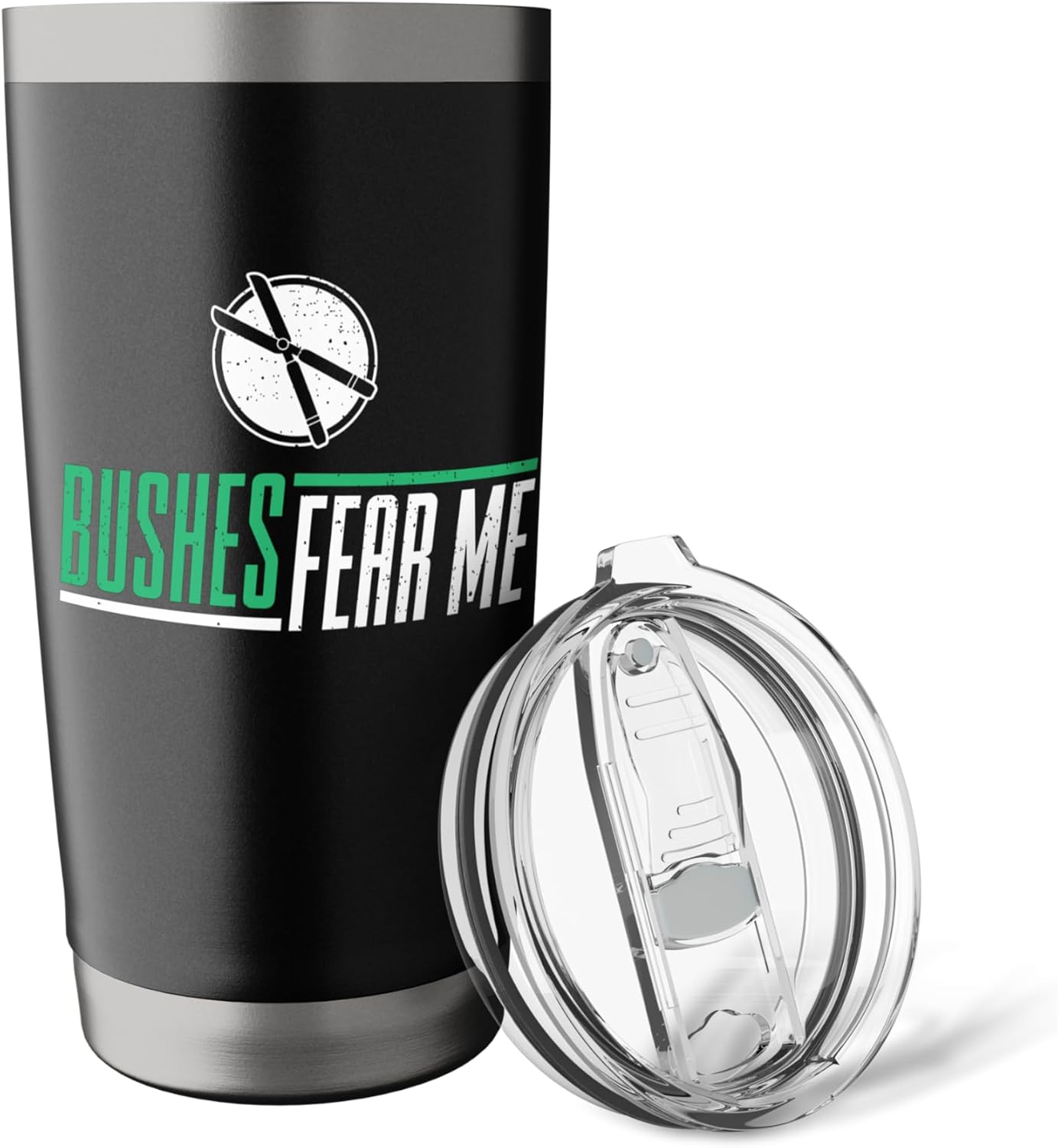 Funny Landscaping Bushes Fear Me For Landscaper & Gardener Stainless Steel Insulated Tumbler