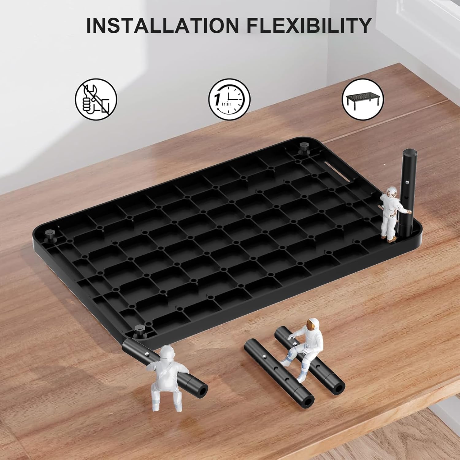 WALI Computer Monitor Stand for Desk, Adjustable Laptop Riser, Desk Mo