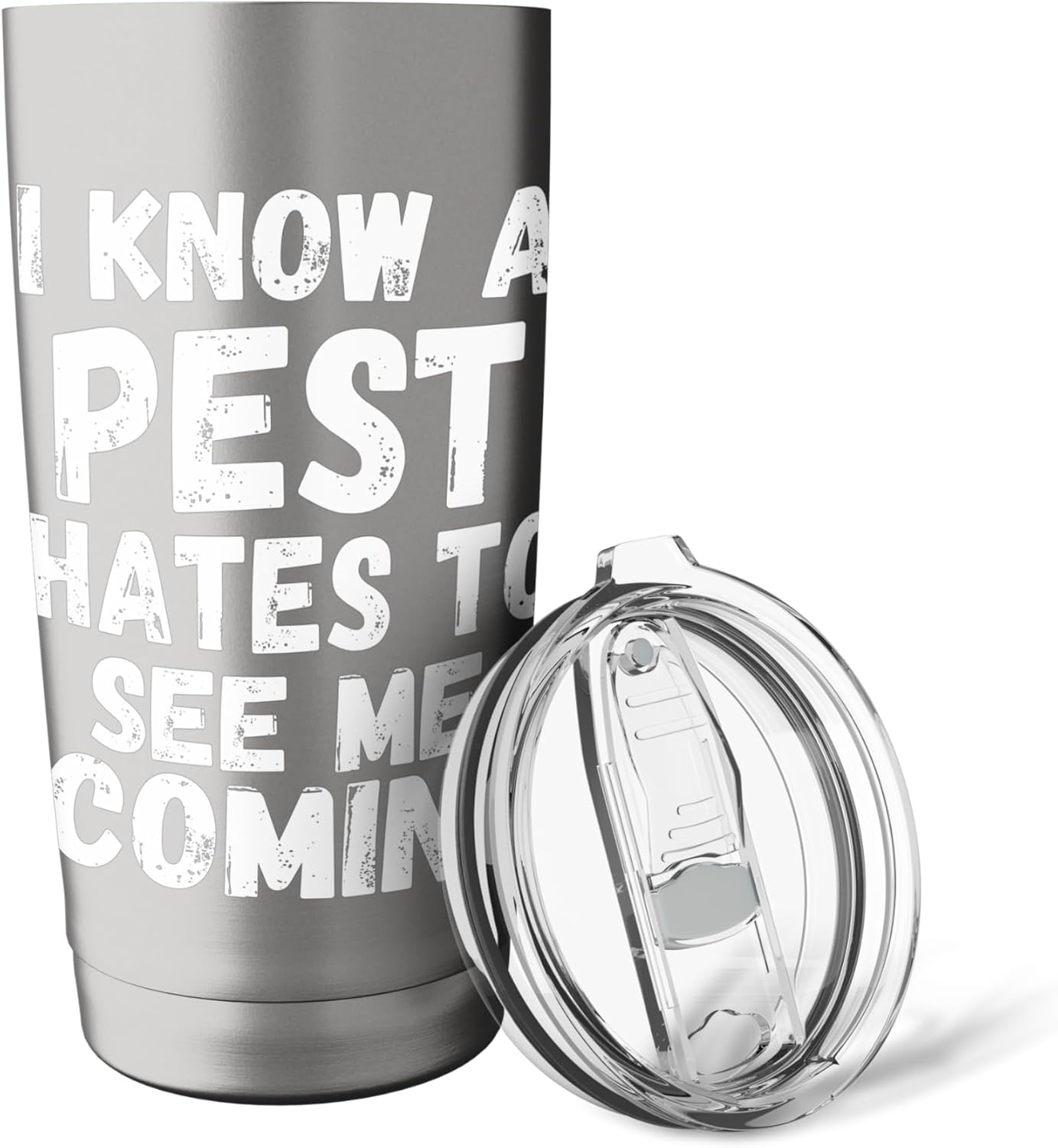 Funny pest control exterminator exterminating job work tee Stainless Steel Insulated Tumbler