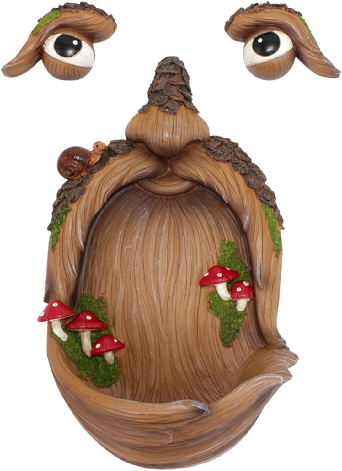 Tree Face Bird Feeder Funny Old Man Tree Face Weather Resistant Bird F