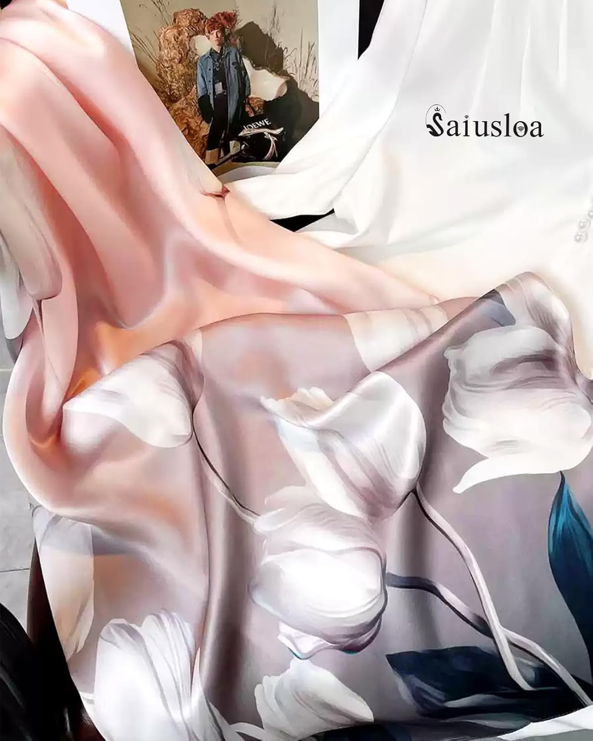 Dress Scarves Shawl Wraps Long Silky Scarf for Women Dressy Fashion Li