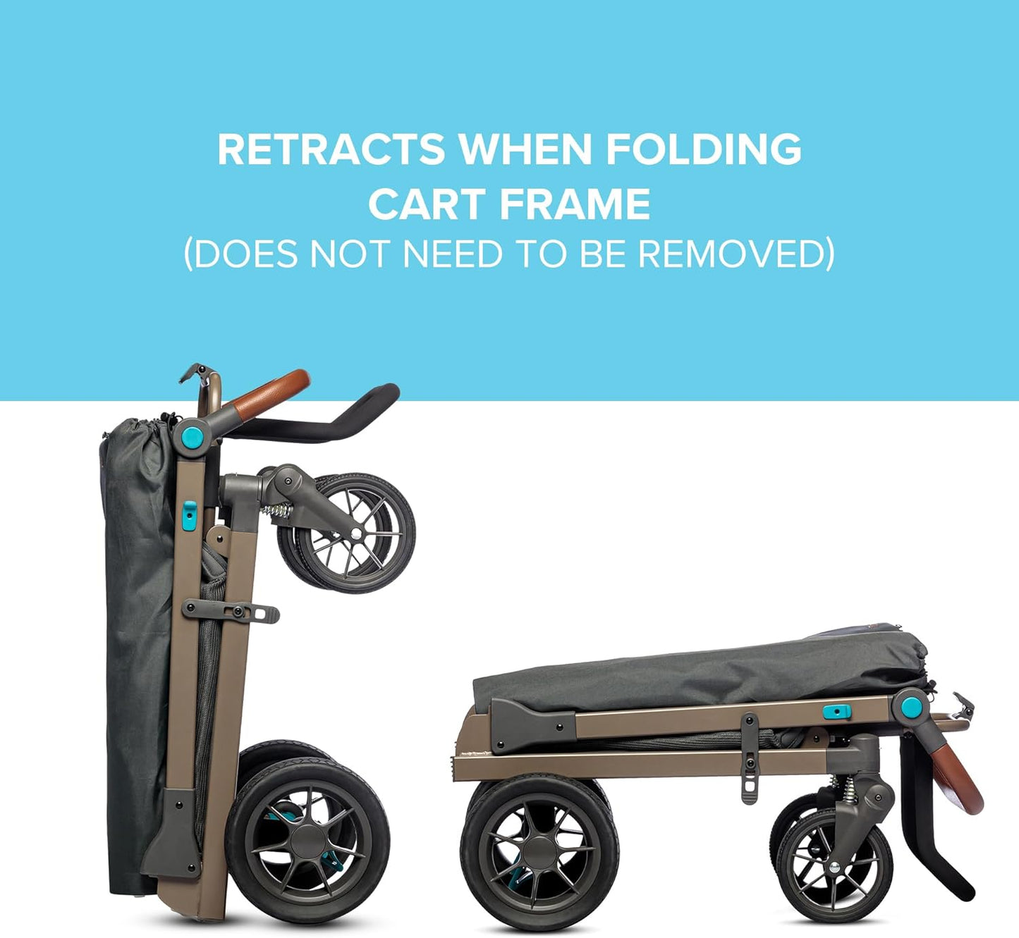 Wadabuggy Folding Chair Rack - Folding Chair Storage with 20 lbs Capacity - Storage Rack Compatible with Wadabuggy Shop, Beach & Pet Carts (Cart Not Included)