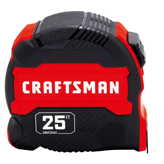 CRAFTSMAN 25-Ft Tape Measure with Fraction Marketing, Retractable, Man