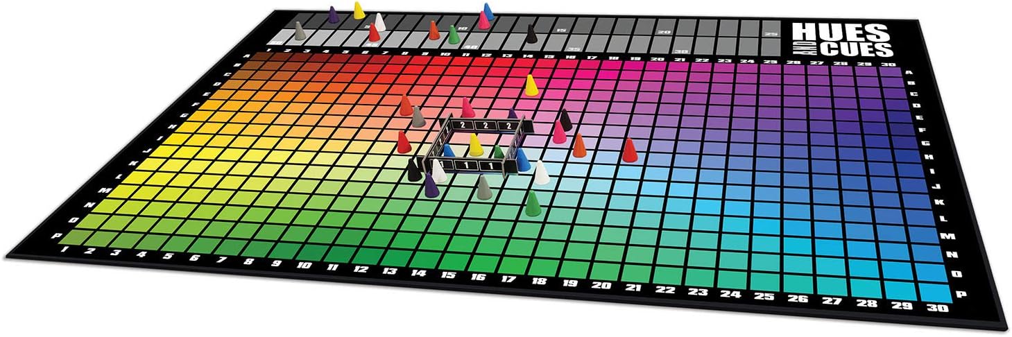 HUES and CUES - Vibrant Color Guessing Board Game for 3-10 Players Age