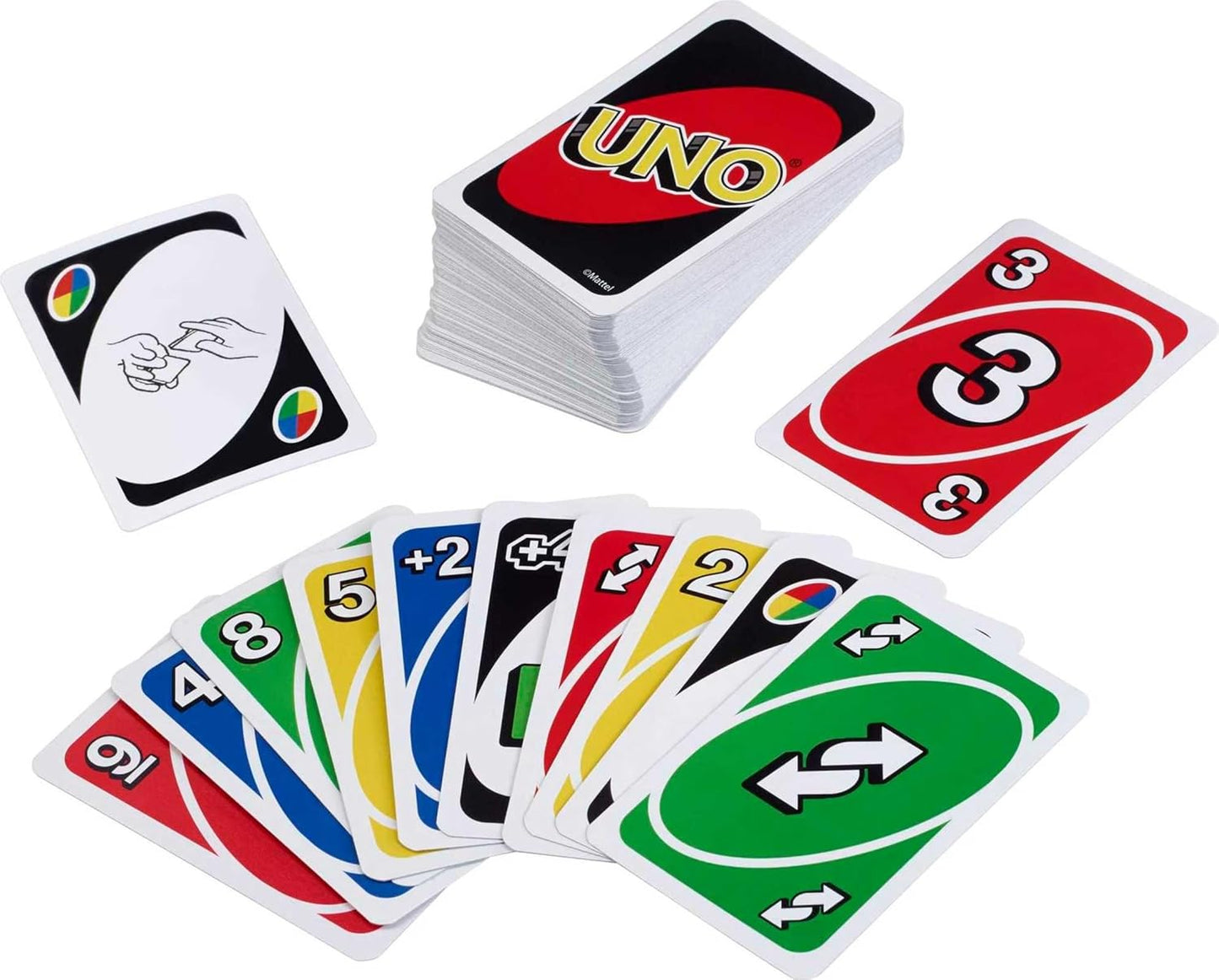 UNO - Classic Colour & Number Matching Card Game - 112 Cards - Customi
