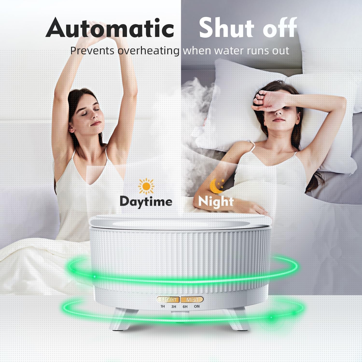 20-Hour Long-Lasting Aromatherapy, 500ML Large Essential Oil Diffuser: