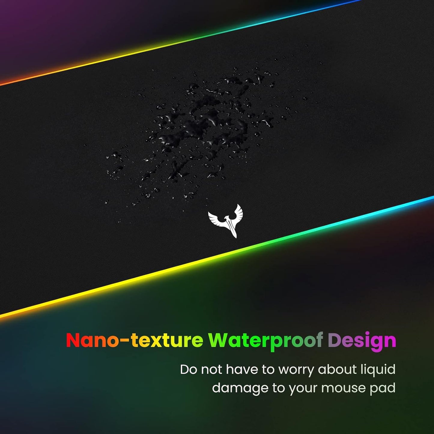 BladeHawks Extra Large RGB Gaming Mouse Pad-14 Light Modes, Extended S