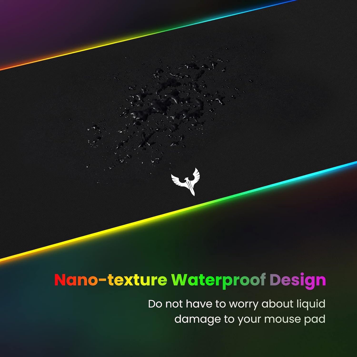 BladeHawks Extra Large RGB Gaming Mouse Pad-14 Light Modes, Extended S