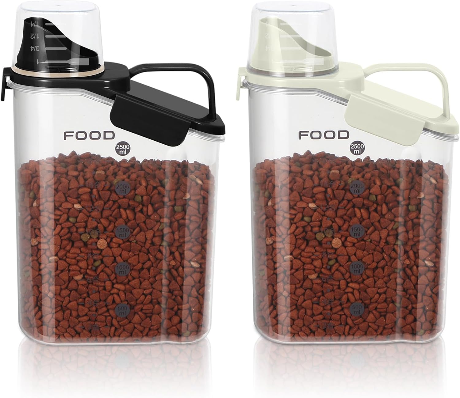 3-5LBS Airtight Pet Food Storage Container PBA-free,With Large Nozzle/