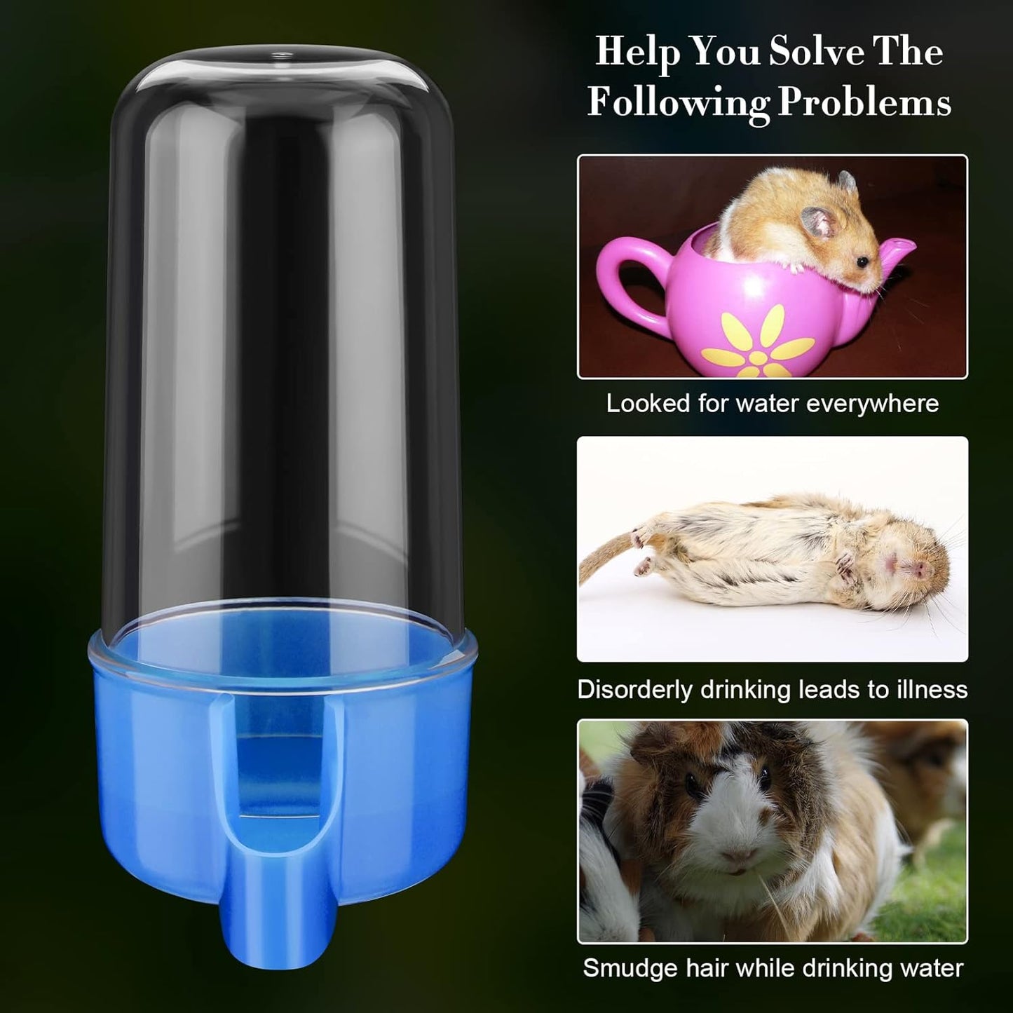 Weewooday 4 Pieces Automatic Bird Feeder Cage Water Dispenser Bird Wat