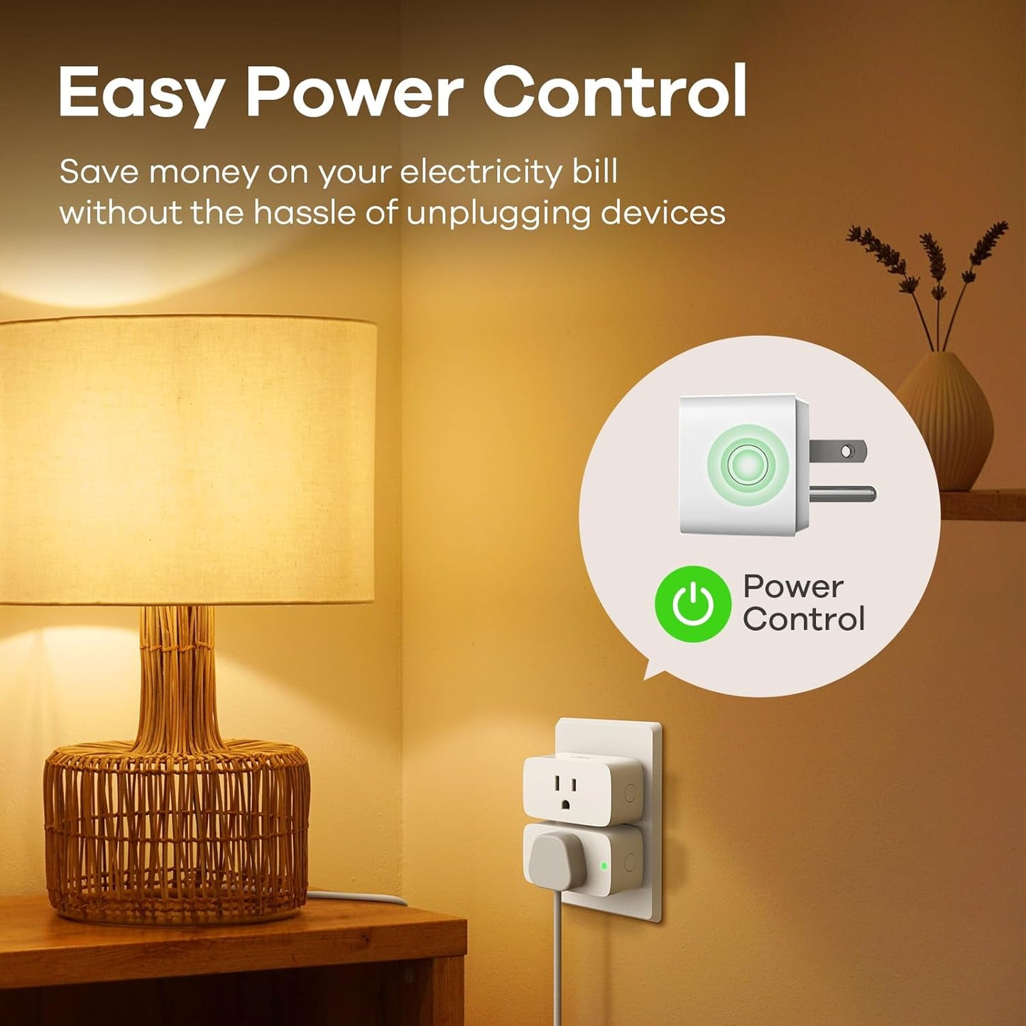 Linkind Matter Smart Plug, Work with Apple Home, Siri, Alexa, Google, 