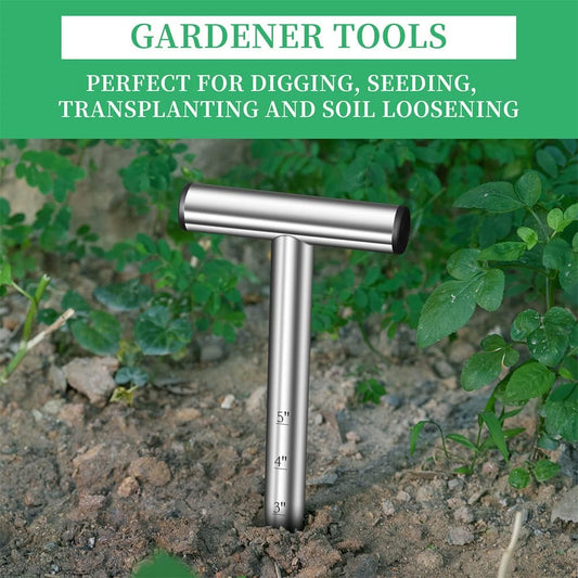 Hand Dibber, Seed Dibber, Bulb Planter Tool, Seed Planter Tool, Hole D