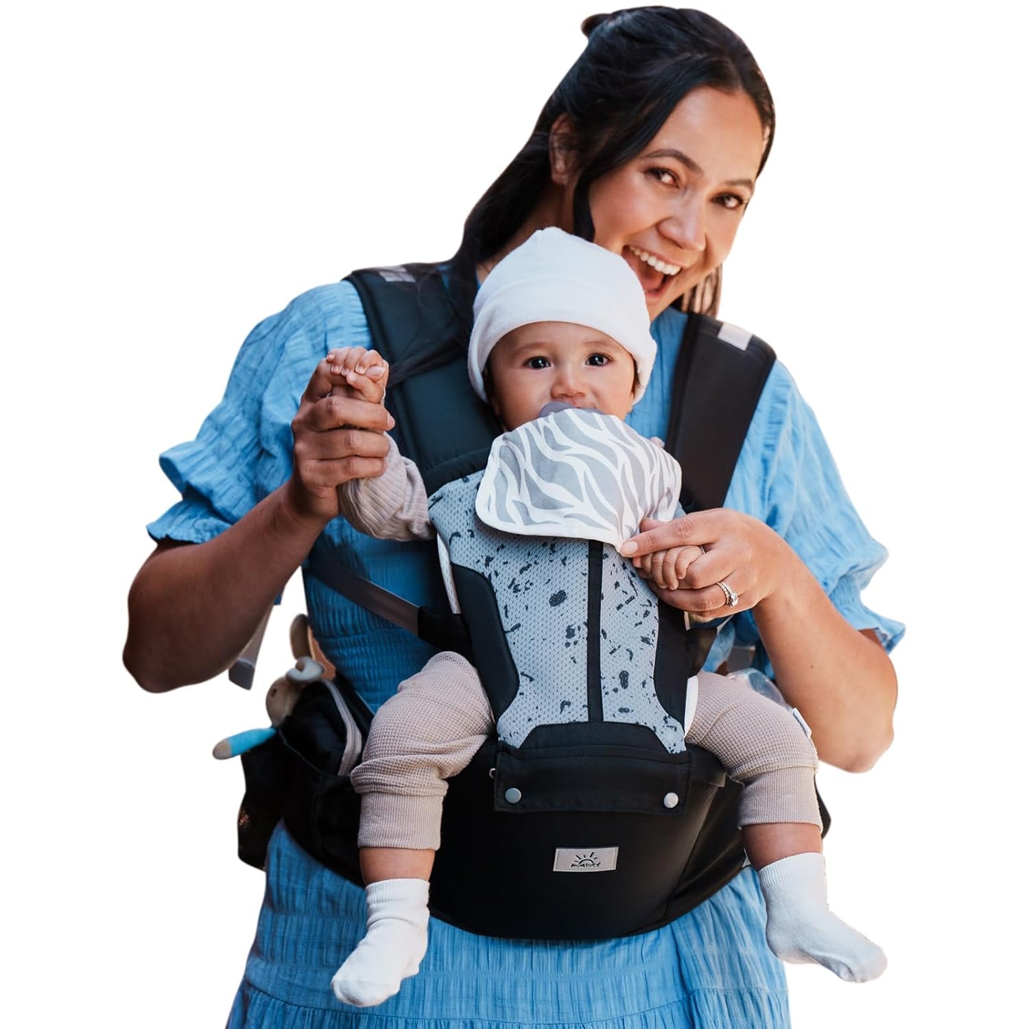 Baby Carrier, MOMTORY Safety-Certified 6-in-1 Baby Carrier Newborn to 