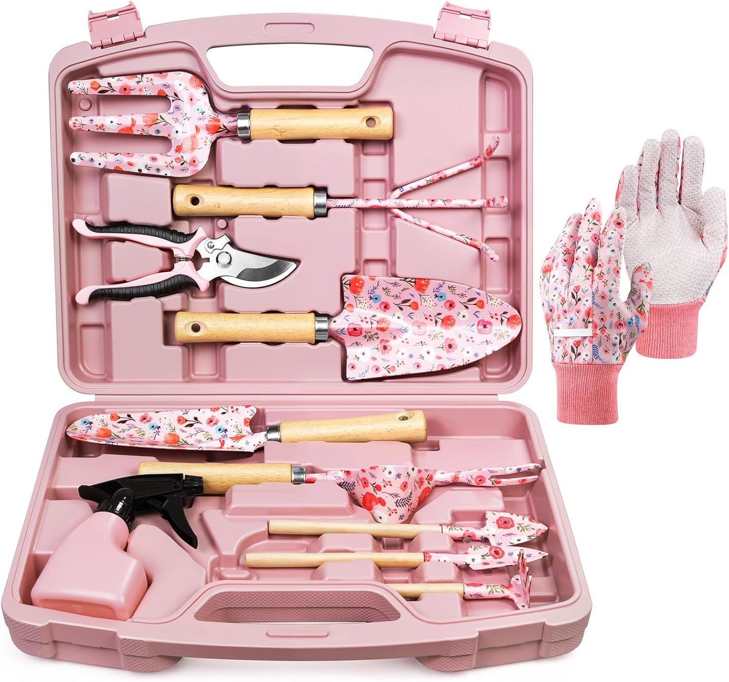 12-Piece Womens Gardening Tools Gift Set, Rust-Proof & Heavy-Duty Gard