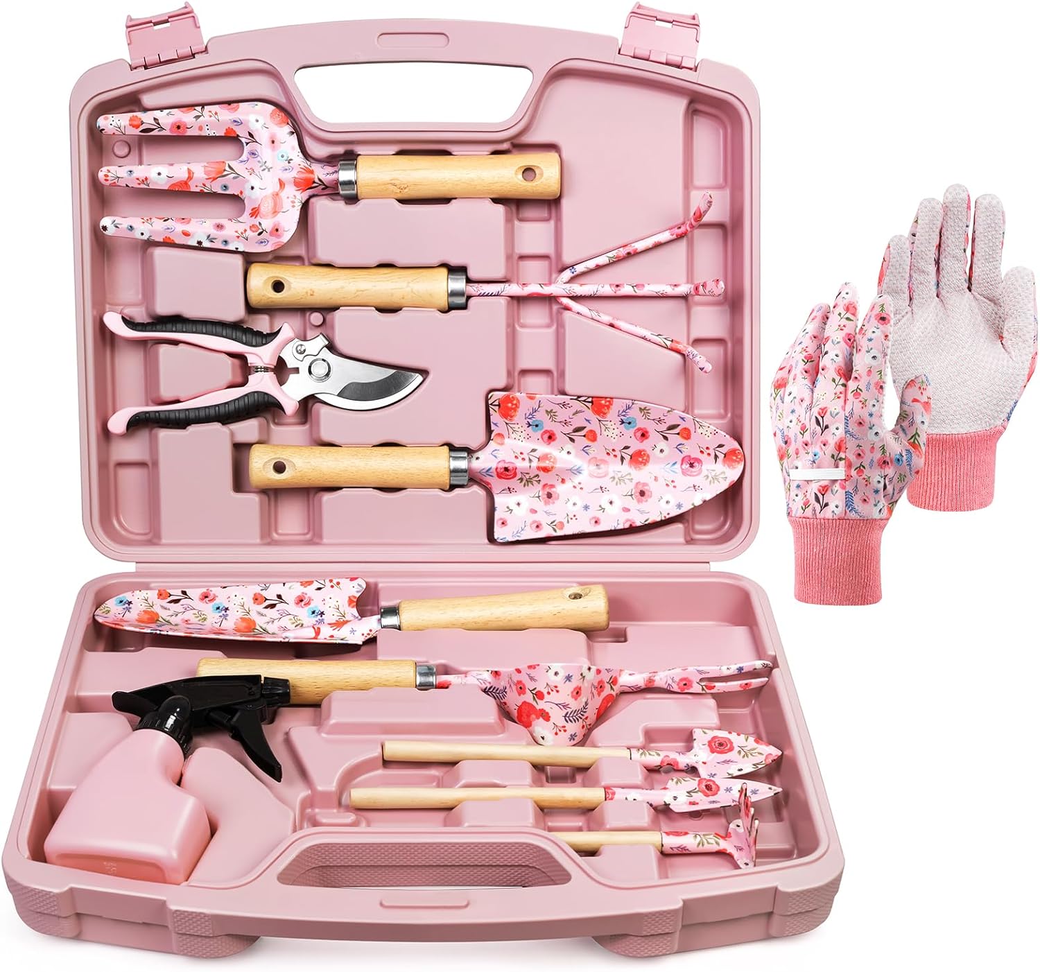 12-Piece Womens Gardening Tools Gift Set, Rust-Proof & Heavy-Duty Gard
