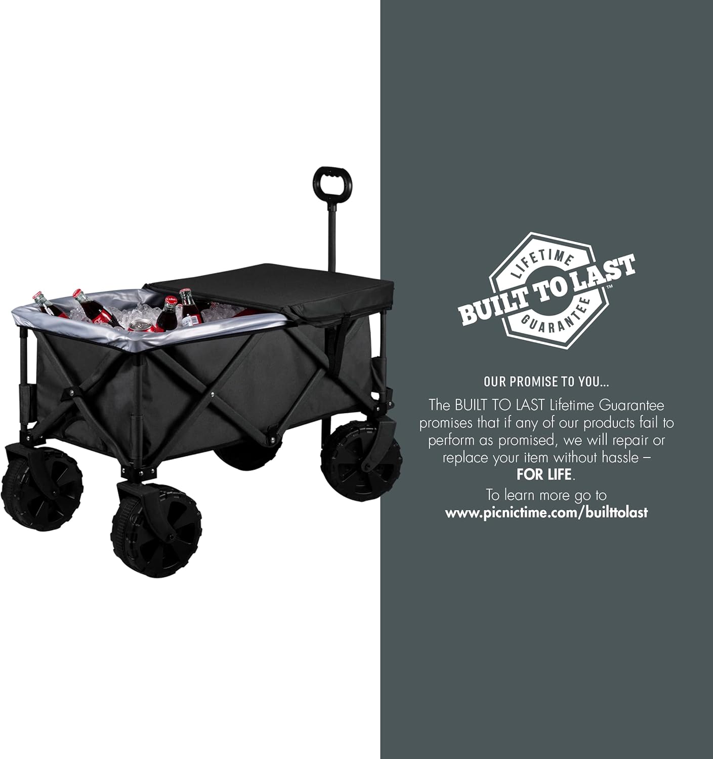PICNIC TIME NFL Adventure Wagon Elite All-Terrain Portable Utility Wag
