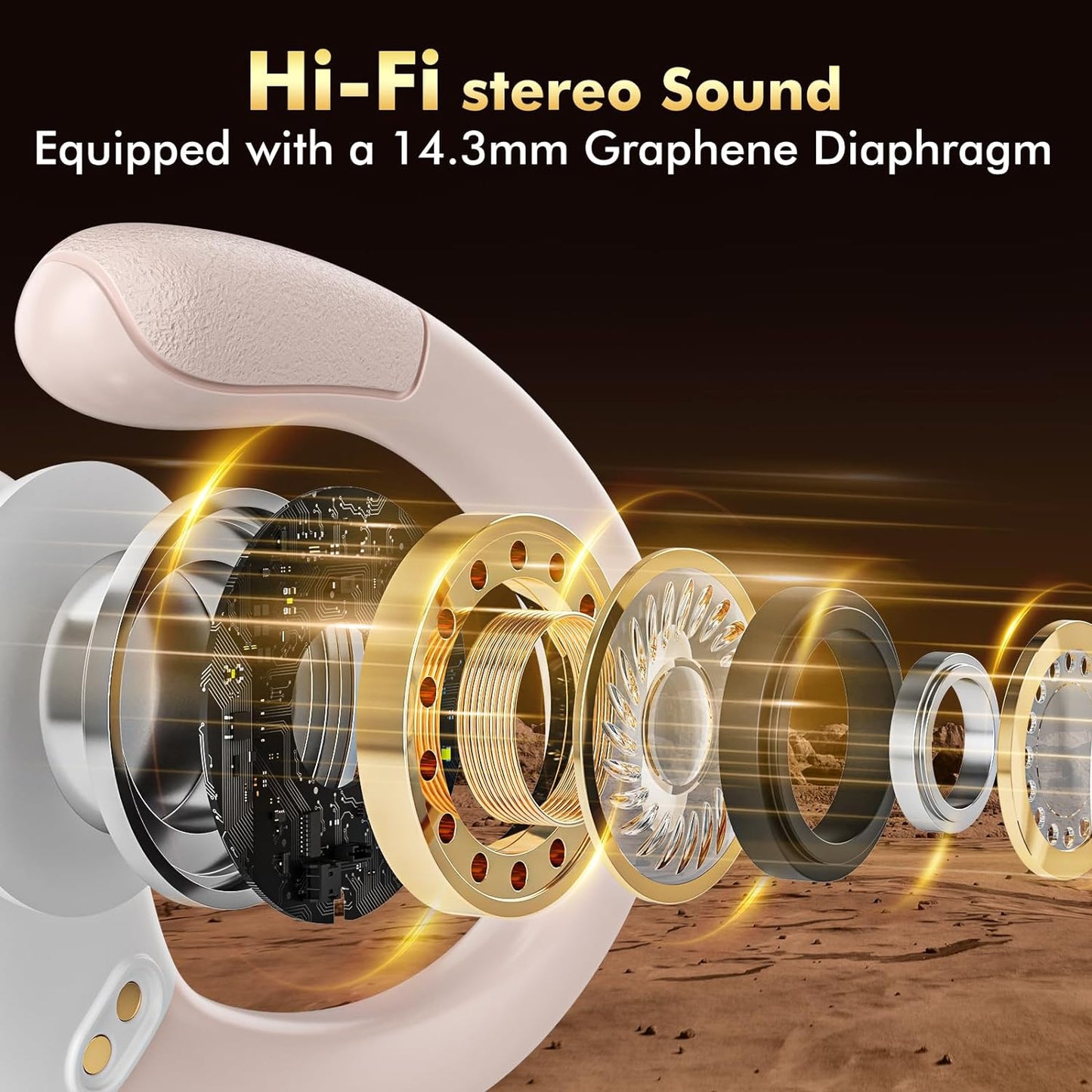 Wireless Earbuds, Sports Bluetooth Headphones, 80Hrs Playtime Ear Buds
