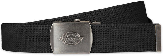 Dickies mens Fabric Web Plaque Logo Buckle Belt - One Size Cut-to-fit-
