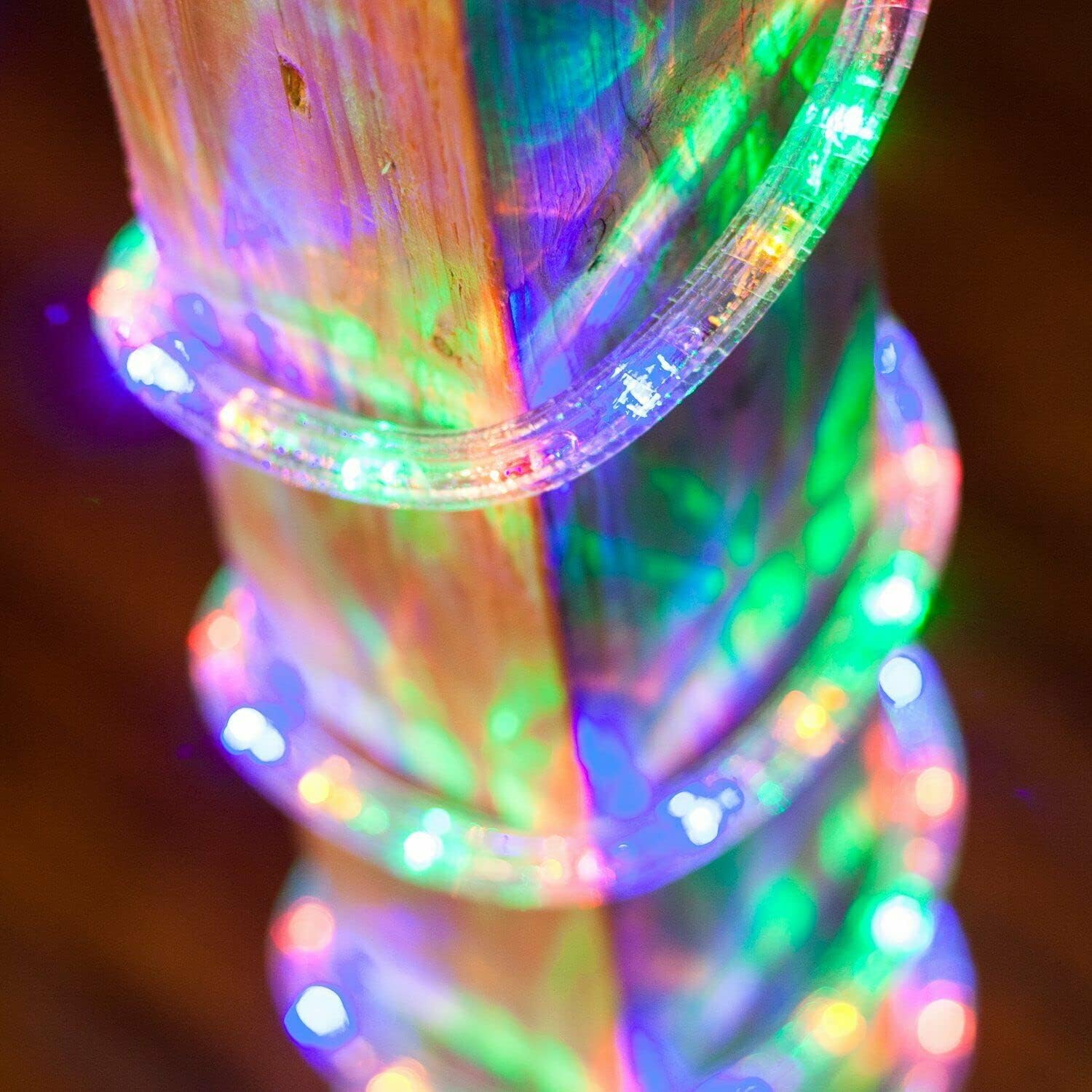 WYZworks 108LEDs 10ft LED Outside Rope Lights, Outdoor ETL Certified W