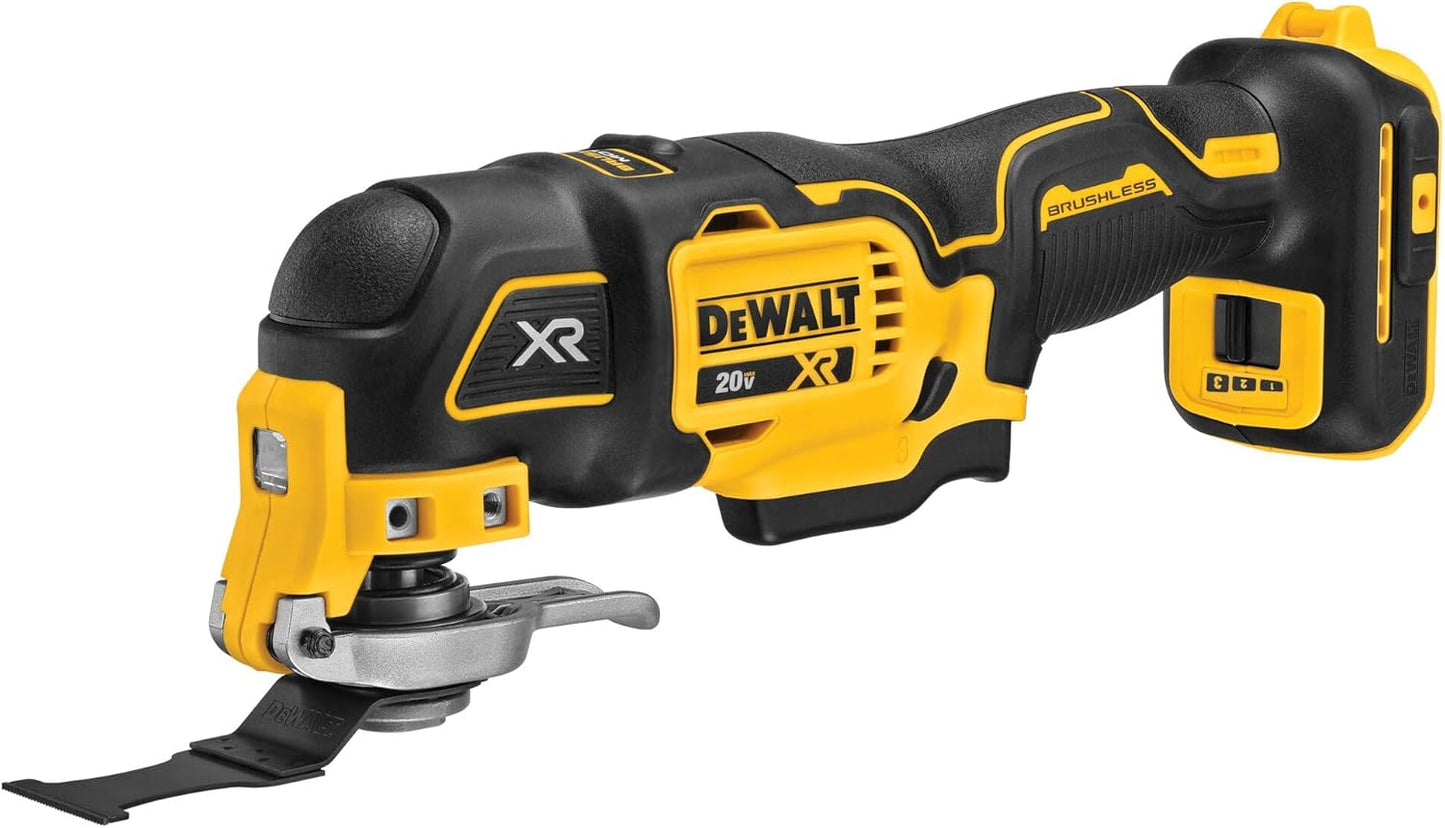 DEWALT 20V MAX XR Oscillating Multi-Tool Cordless, Variable Speed Brus