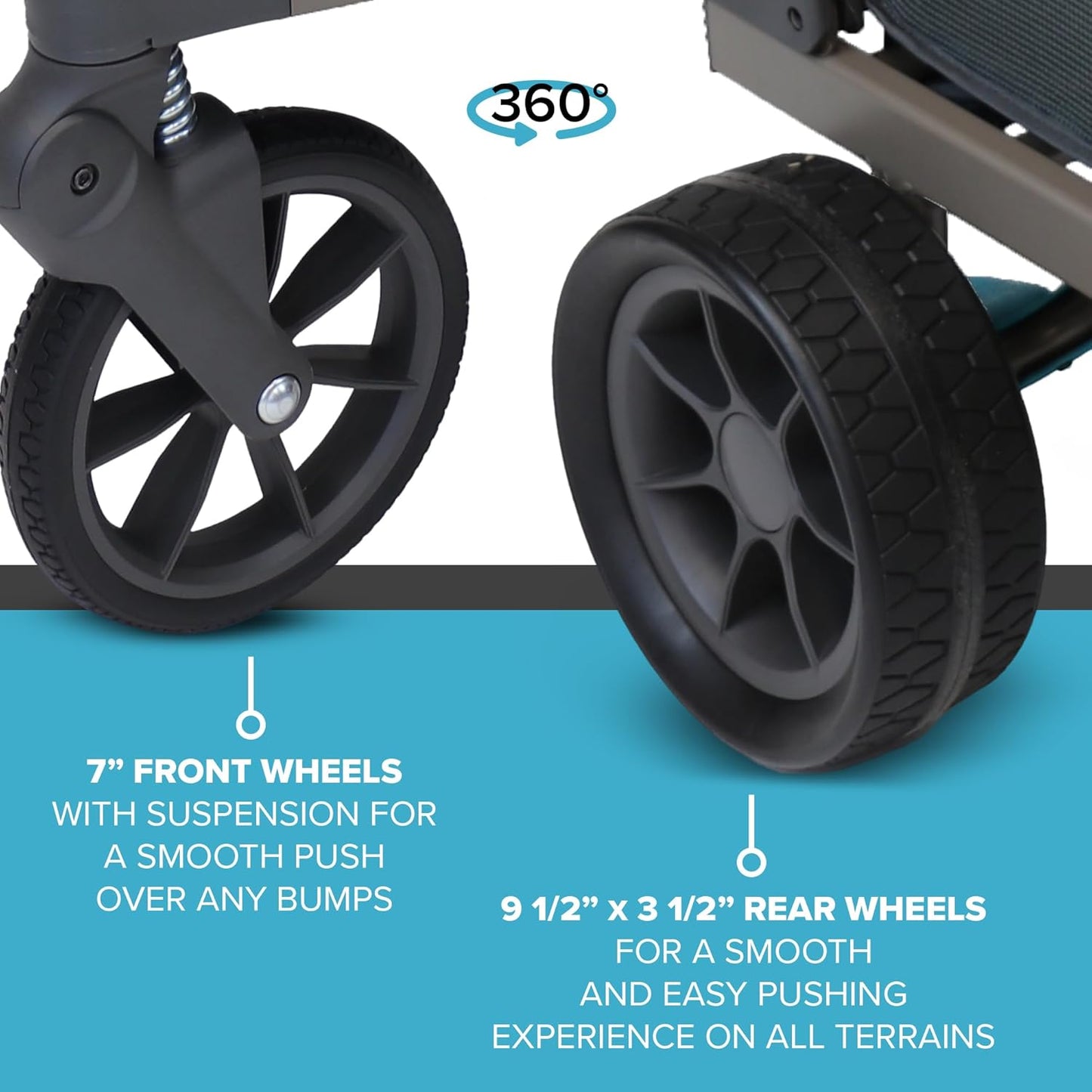 Wadabuggy Beach Foldable Cart - Collapsible & Folding Cart with Wheels