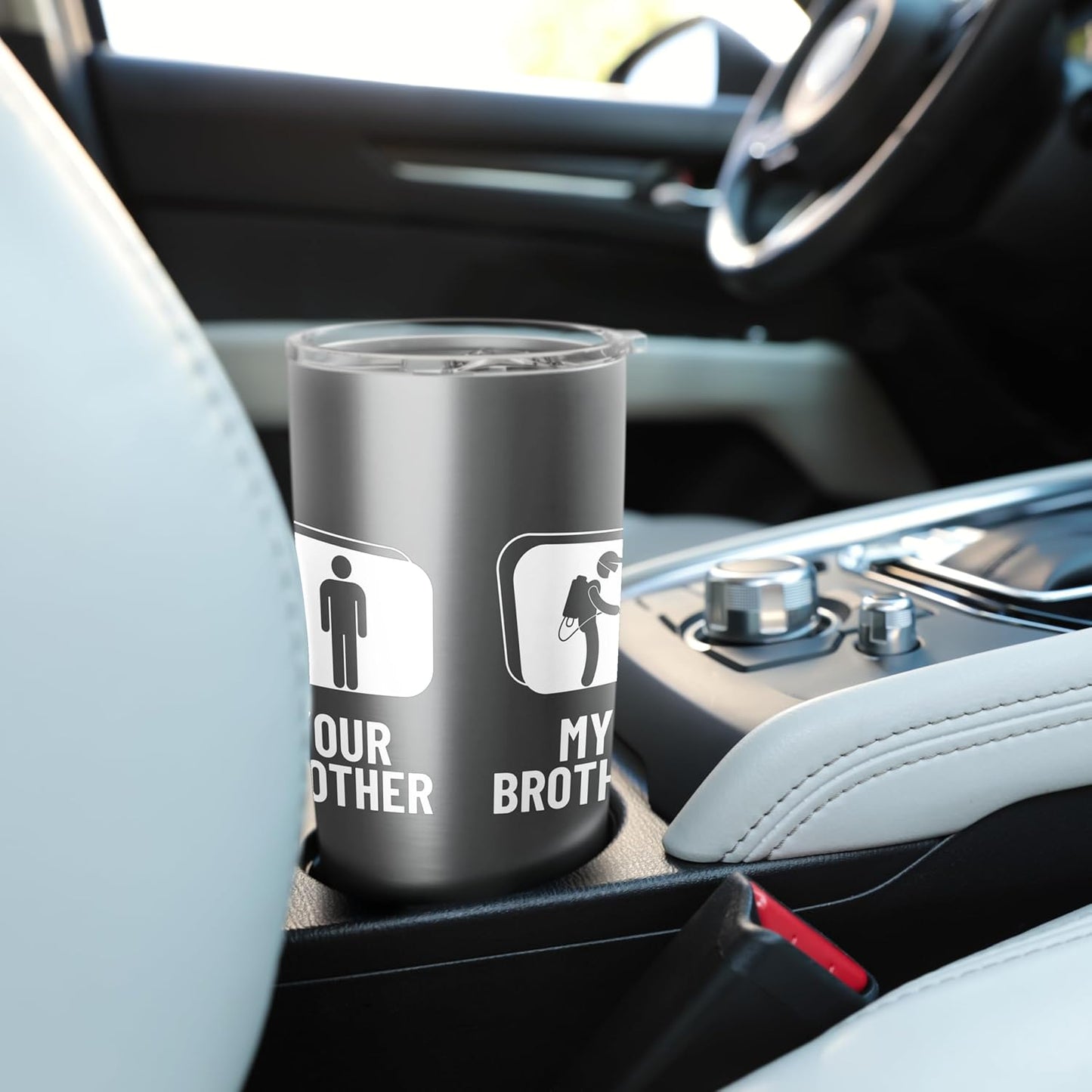 Pest Control Your Brother My Brother Funny Exterminator Stainless Steel Insulated Tumbler