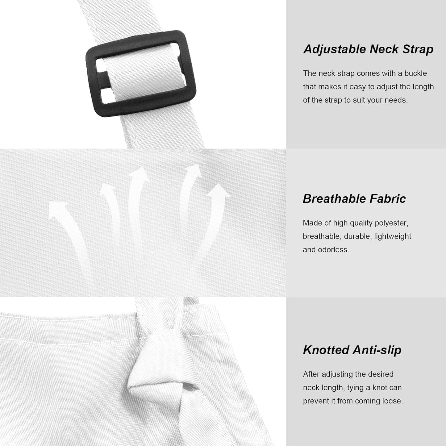 15 Pcs Adult Aprons Bulk with Pockets Adjustable Bib Chef Apron for Wo