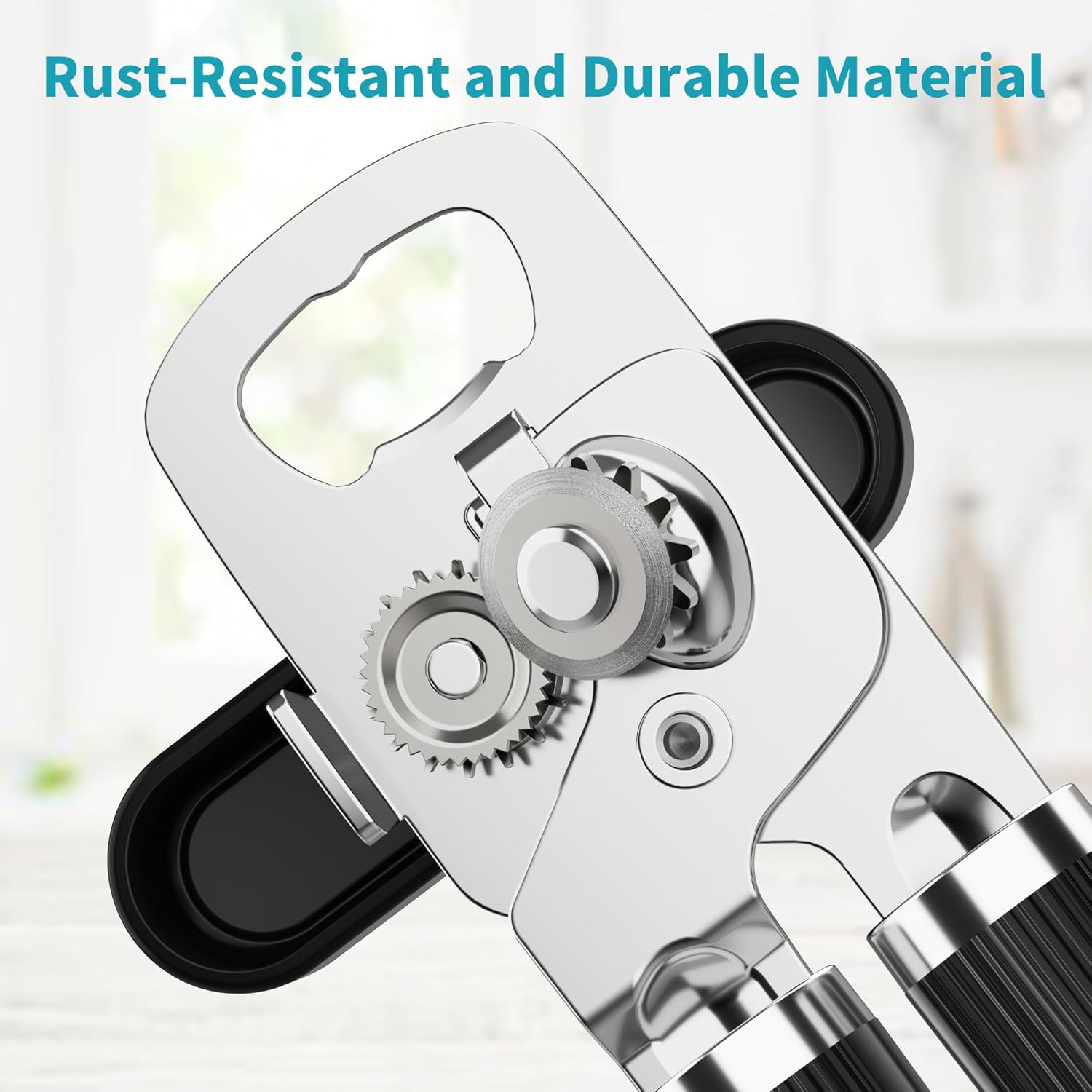 Ultrean Manual Can Opener Bottle Opener, Heavy Duty Stainless Steel Sm