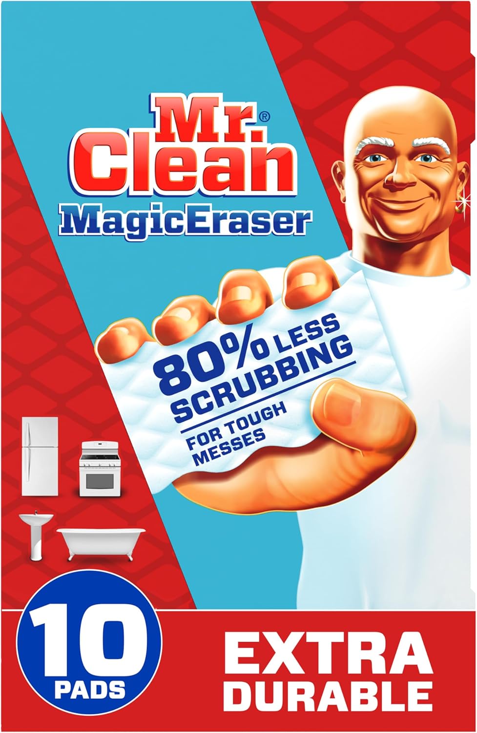 Mr. Clean Magic Eraser Sponge, All Purpose Cleaner, Cleaning Scrubber,