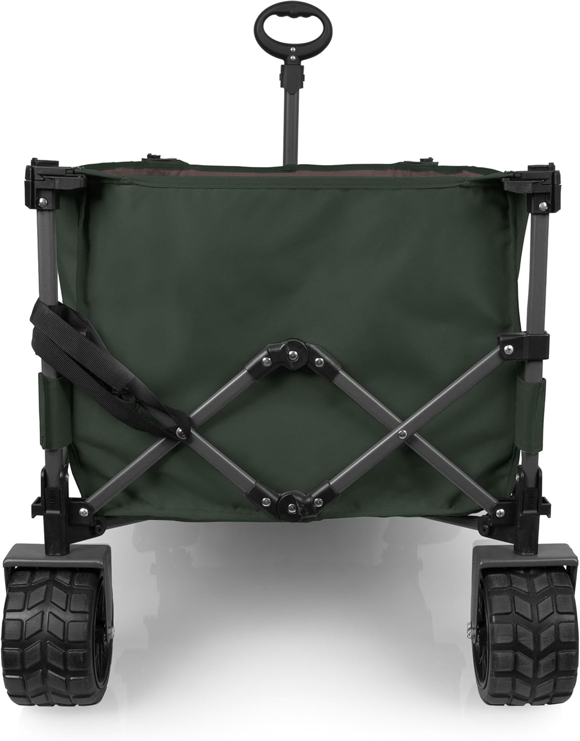 PICNIC TIME Wilderness Wagon Folding Wagon, Wagon Cart, Sport Utility Wagon, Beach Wagon Collapsible, (Moss Green)