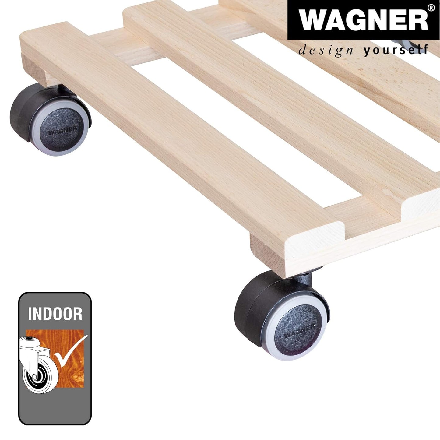 Wagner System 20043801 Multi-Roller Paletti Gardening Wagon, Nature