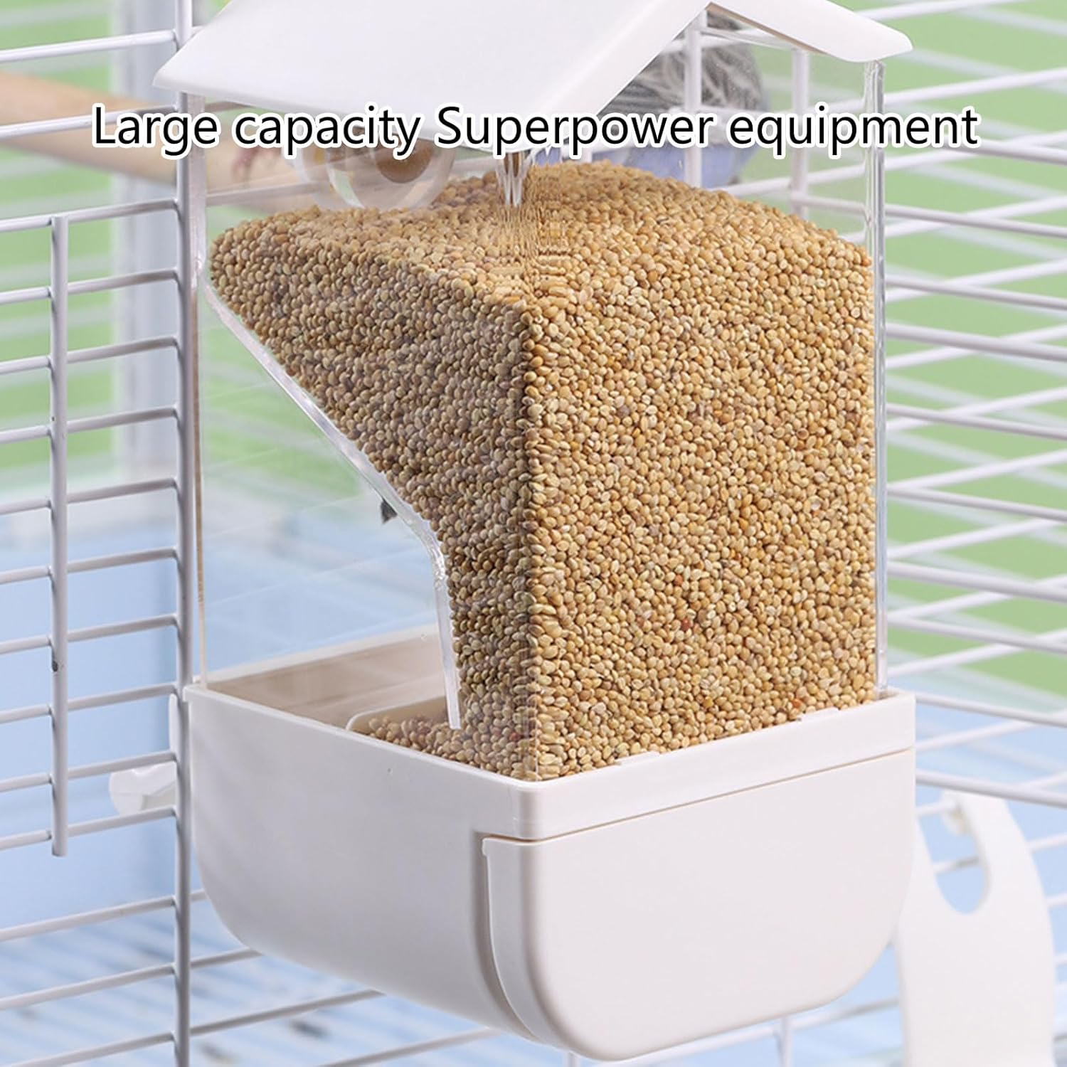 Bird Feeder Cage Mounted Bird Feeder Transparent Bird Feeding House Au