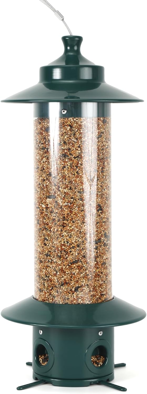 Squirrel Proof Bird Feeders, Heavy Duty Metal Wild Bird Feeders, Bird 