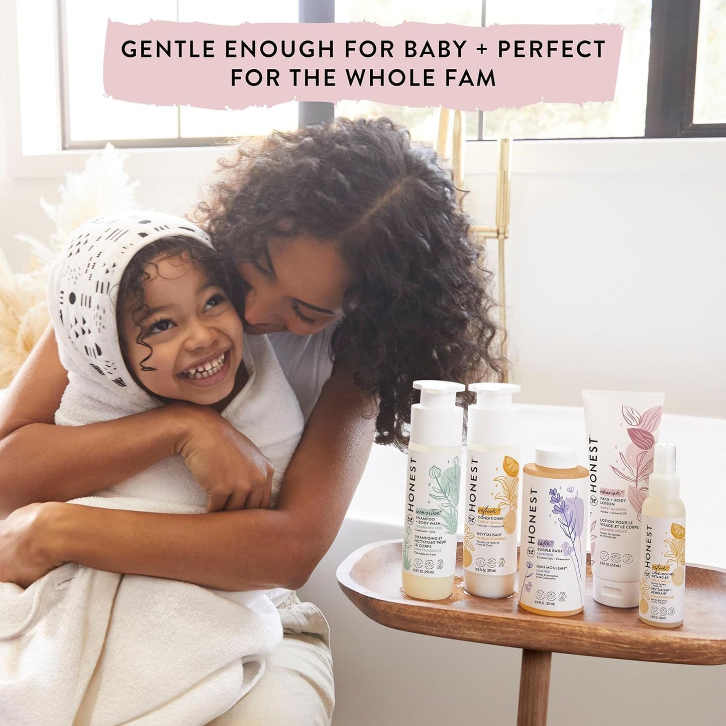 The Honest Company Foaming Bubble Bath Gentle for Baby, Naturally Deri