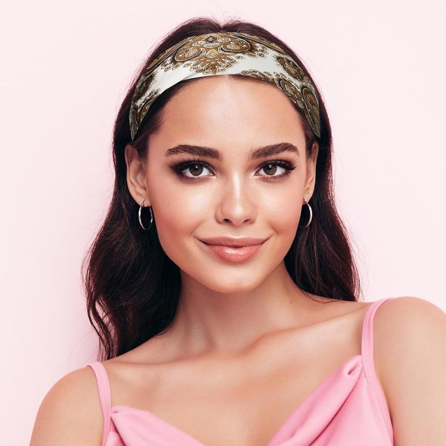 Sumolux Head Hair Scarf for Women Like Satin Silk Scarf Bandana Hair W
