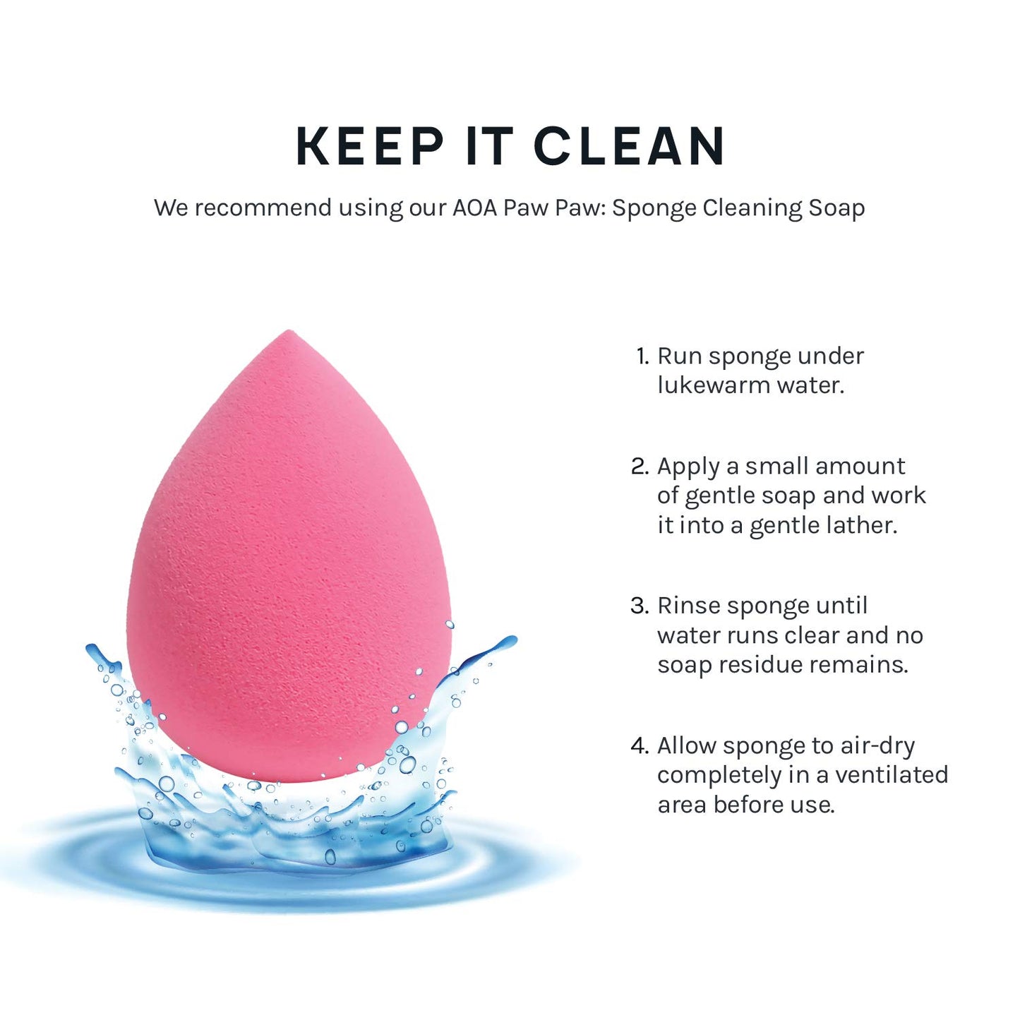 AOA Studio Collection makeup Sponge Set Latex Free and High-definition